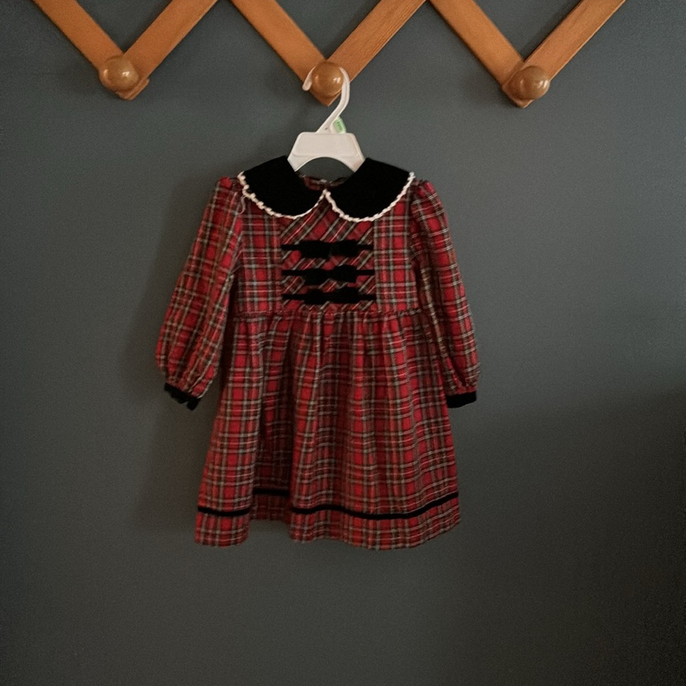 Vintage Bonnie Jean plaid dress